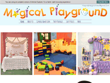 Tablet Screenshot of magicalplayground.com
